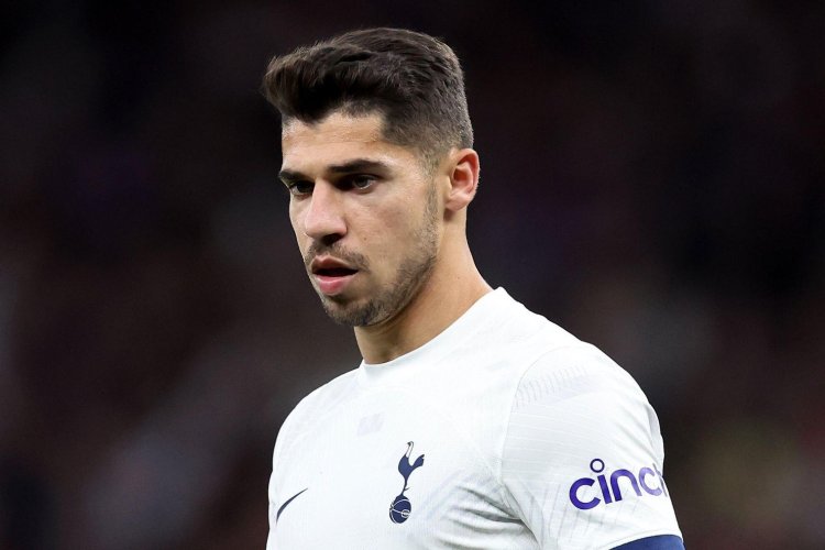 Manor Solomon of Tottenham Hotspur during a Premier League match.