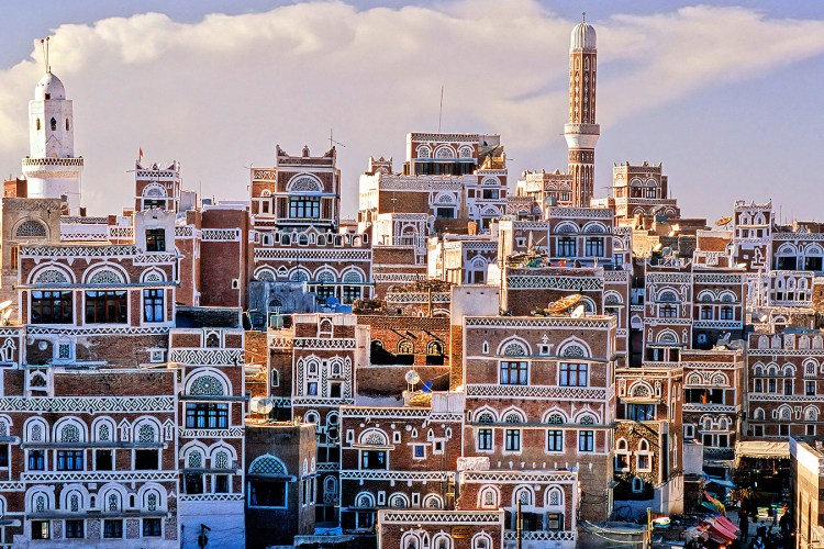 Traditional architecture in Sanaa, Yemen