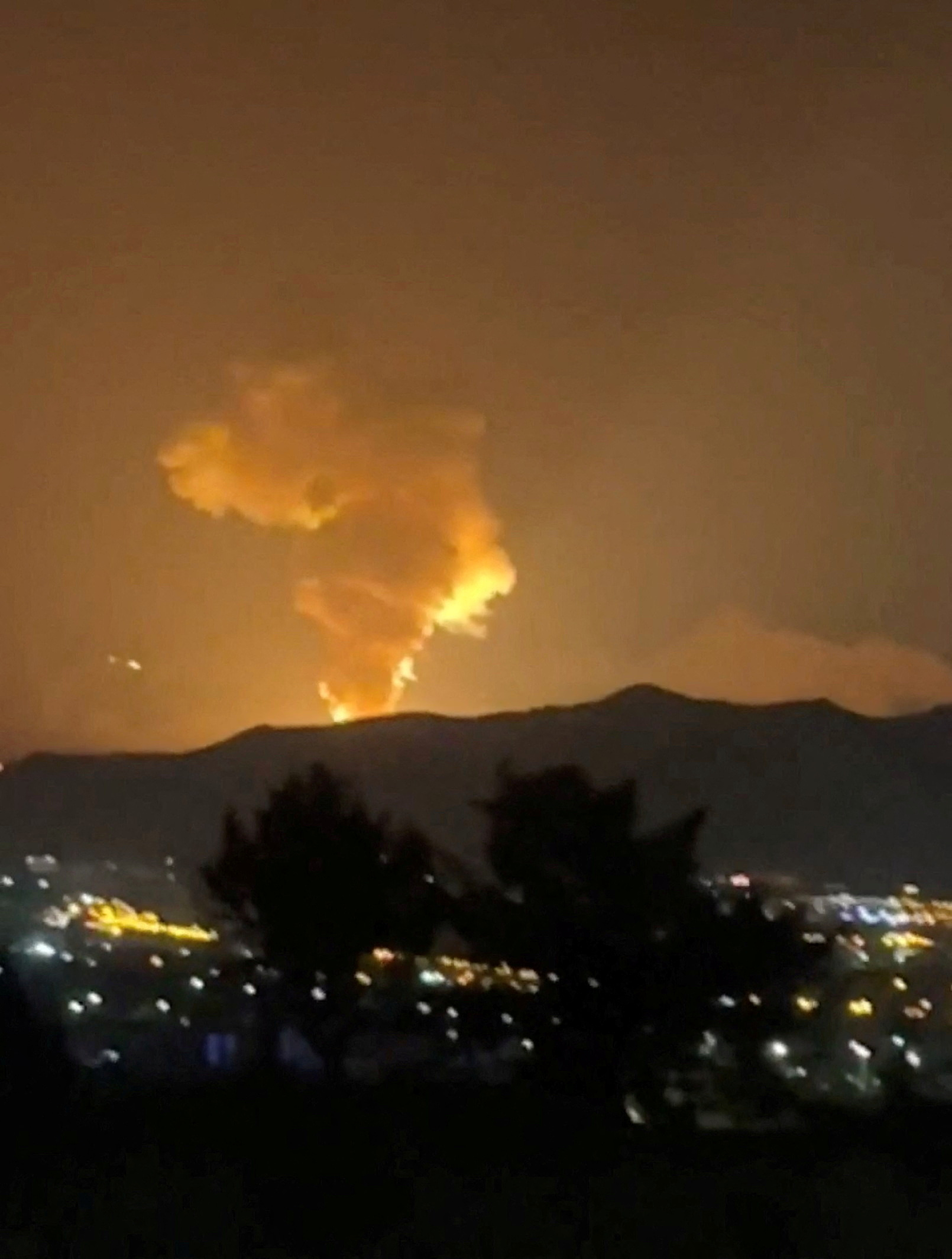 An Israeli missile hits Tehran