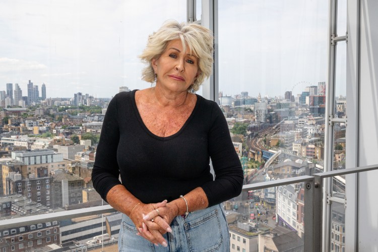 Maggie Oliver at The News Building, London, overlooking the city.