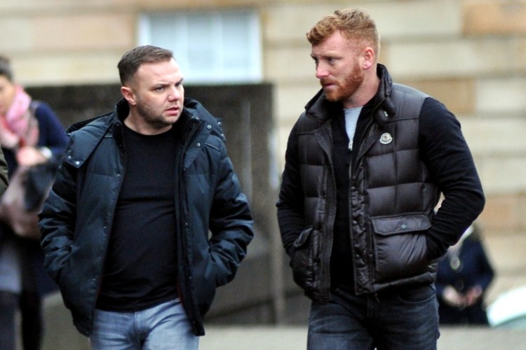 Eddie Lyons Jr. and Ross Monaghan at Glasgow Sheriff Court.