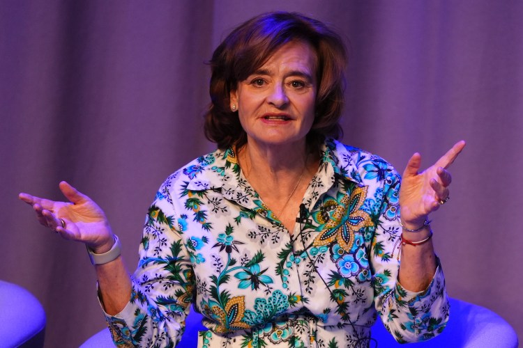 Cherie Blair speaking at the Scotland 2050 conference.