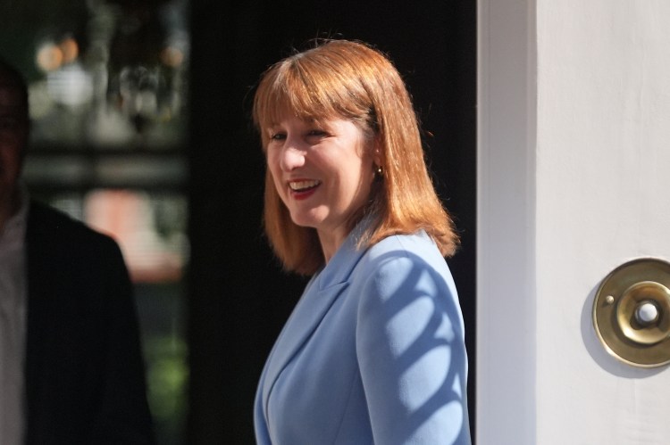 Rachel Reeves outside 11 Downing Street before a cabinet meeting.