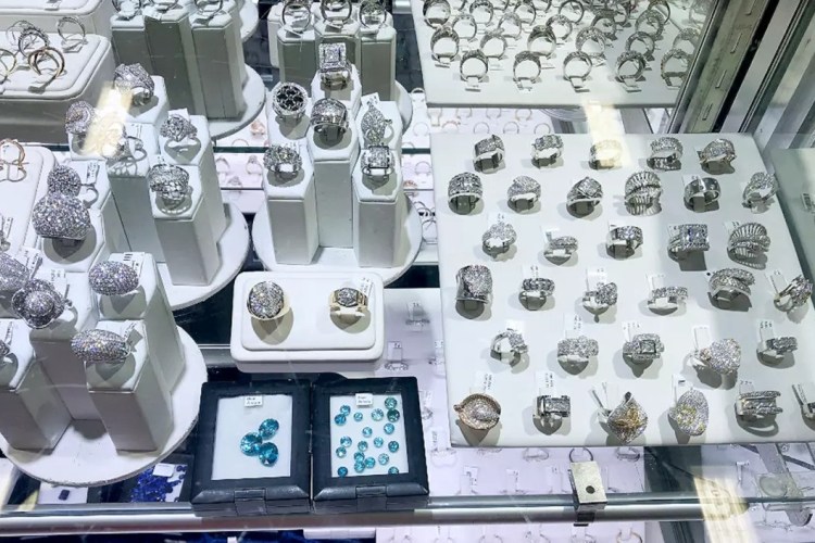 Evidence photo of jewelry stolen in the Brink’s heist.