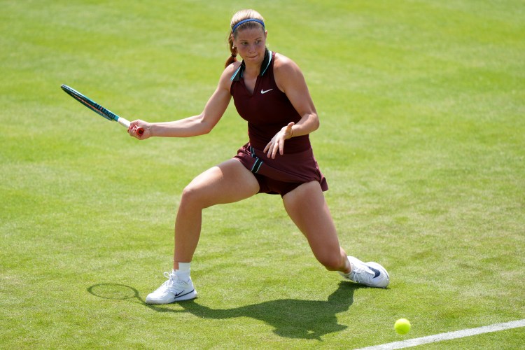 Klugman said she felt “very uncomfortable” back on grass during her straight-sets defeat by Putintseva at the Nottingham Open