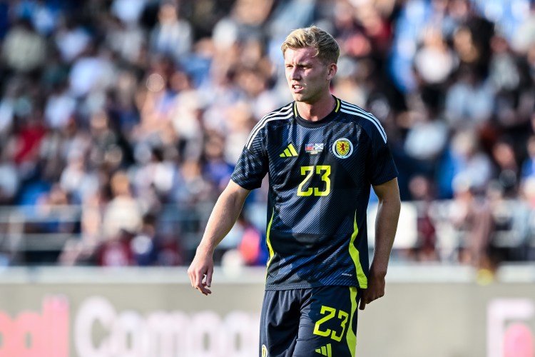 Josh Doig of Scotland during an international friendly match.
