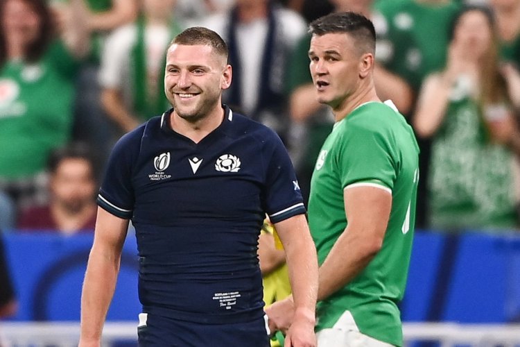 Russell and Sexton clash during the 2023 World Cup. Now the Bath player finds himself under Sexton’s tutelage but they have settled their differences, most likely over a pint