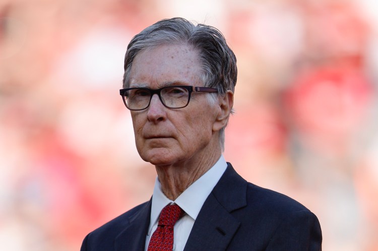 Liverpool owner John W. Henry at Anfield.