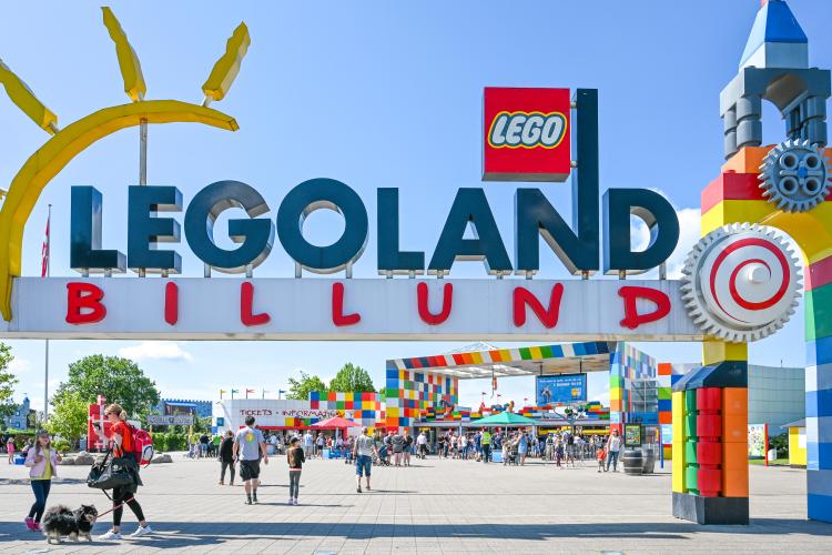 Legoland Billund entrance gate.